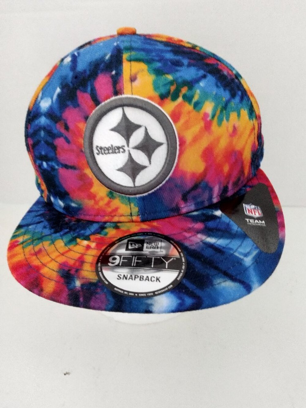 NWT NFL Steelers Ball Cap Snap Back Tye Dye OSFM